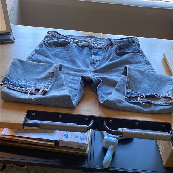 Old Navy Women's Boyfriend Jeans - Faded Gray - Picture 1 of 5